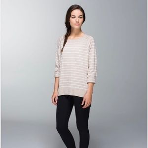 Lululemon Post Savasana Pullover Heathered Cashew